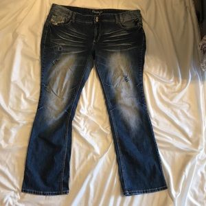 Amethyst Jeans: women’s size 20.
